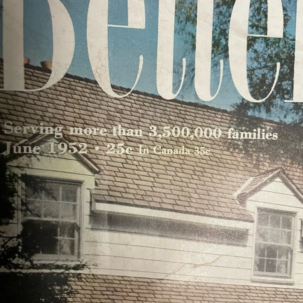 1952 Vgt Better Homes and gardens 242 page magazines  mid century read